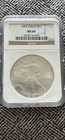 2002 American Silver Eagle Dollar Coin NGC Certified MS69 Brown Label