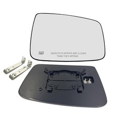 Passenger Right Side Heated Mirror Glass Compatible with 2009-2018 Dodge Ram