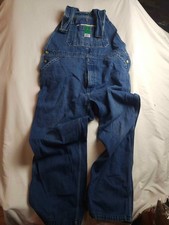 Liberty Bib Overalls Pants Mens Blue Denim Workwear Utility Cabincore Pockets