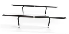Bed Slats Center Support System | Adjustable Length & Height Tubular Steel 