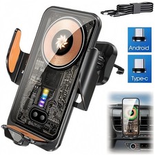 66W Fast Wireless Car Charger Automatic Clamping Mount Air Vent Phone Holder US