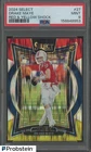 2024 Select Red & Yellow Shock #27 Drake Maye Patriots RC Rookie PSA 9 MINT