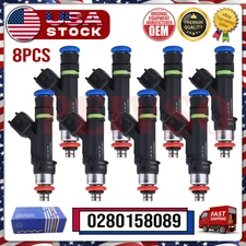 8Pcs Fuel Injectors 0280158089 For 2006-2011 Ford Crown Victoria 4.6L V8