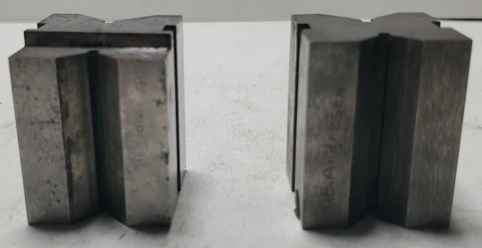 Lot Of 2 Lufkin 905 V-Blocks and 1 Clamps (Unbranded) USA - Image 4 of 4