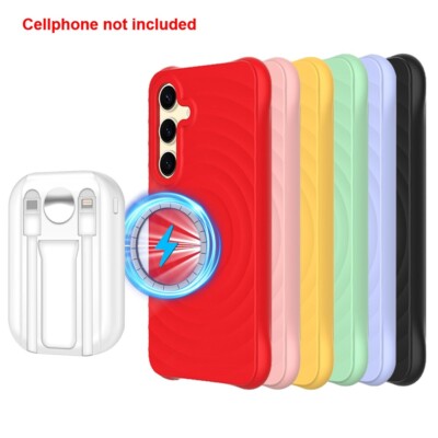 User-Chosen 10000mAh Power Bank Magnetic Silicone Case f Samsung Galaxy S25 Plus