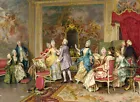 Canvas Print Picture Oil painting Palace party Giclee printed on canvas L299