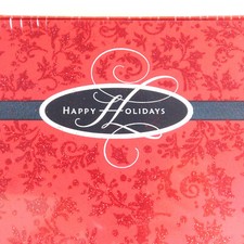Hallmark Holiday Cards 40 Cards Red Happy Holiday Holly Glitter Design