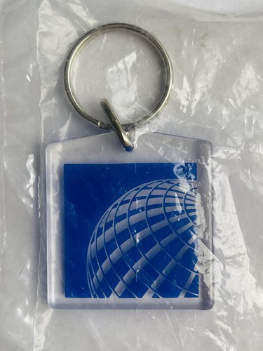Continental Airlines Key Ring - Globe Logo - new in bag
