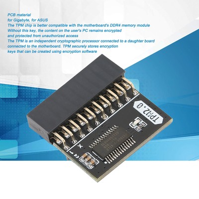 TPM 2.0 Encryption Security Module 20Pin 2 10P Standalone Crypto Processor TPM