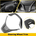 Interior Carbon Fiber Steering Wheel Frame Cover Trim For Honda Accord 2018-2022