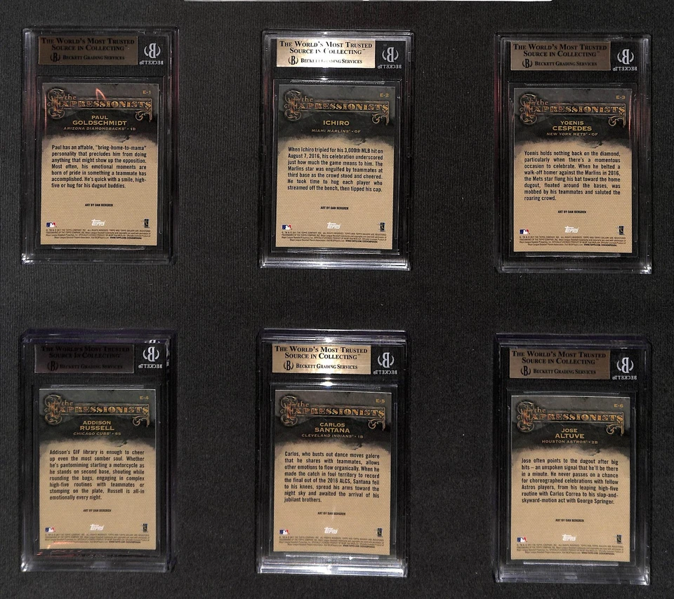 2017 TOPPS GALLERY EXPRESSIONISTS SSP SET 1-30 BGS 10 9.5 9 TROUT POP 1 RARE - Image 3 of 4