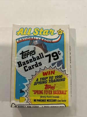 1989 Topps Cello Pack-HOF Andre Dawson Cubs On Top!-Eric Davis Reds ￼On Back p