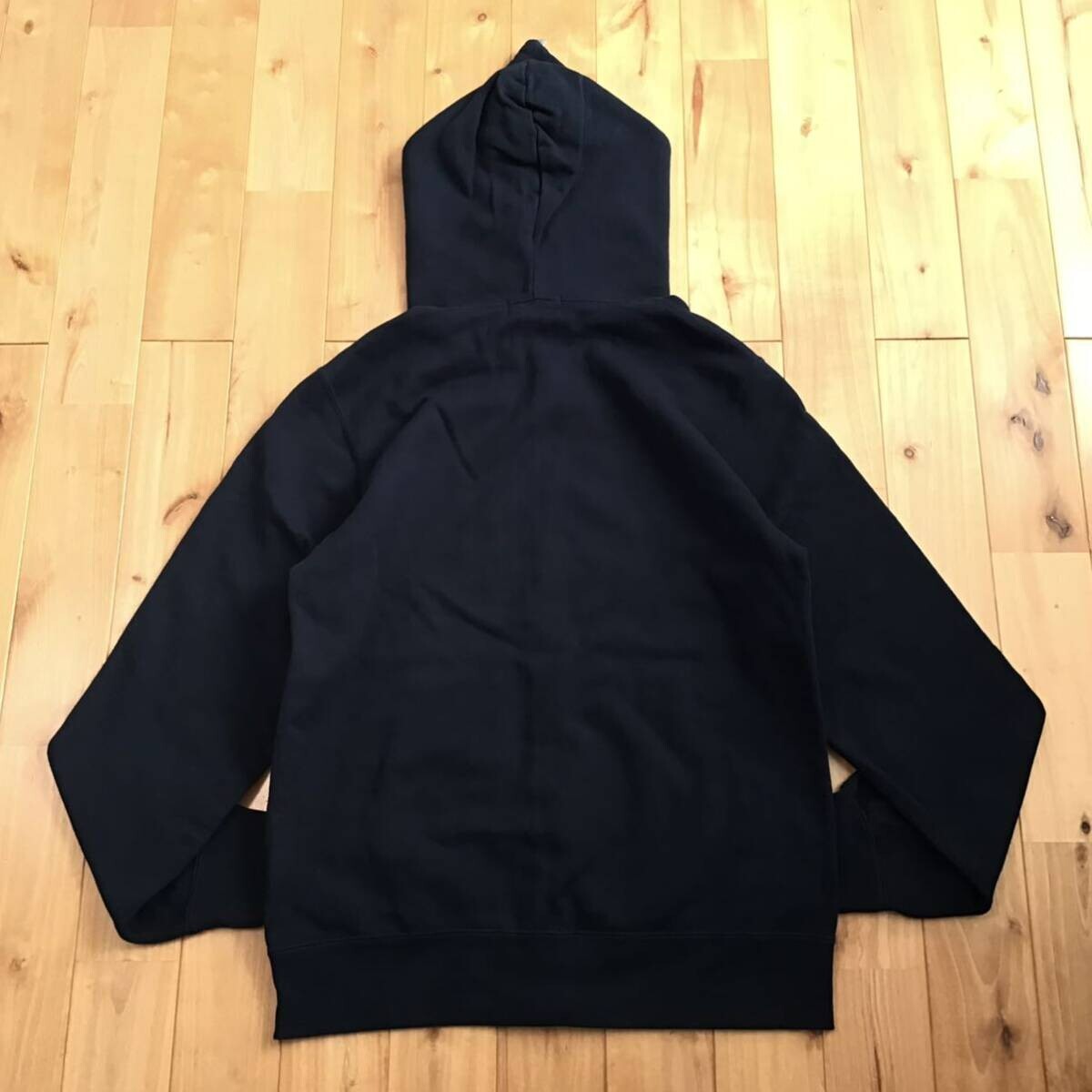 BAPE HEAD Swarovski logo full zip hoodie Navy A Bathing Ape