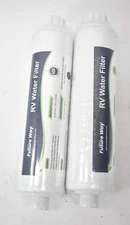 Lot of 2 Future Way RV Water Filter Cartridges 20-60 PSI Replacements 20 Micron