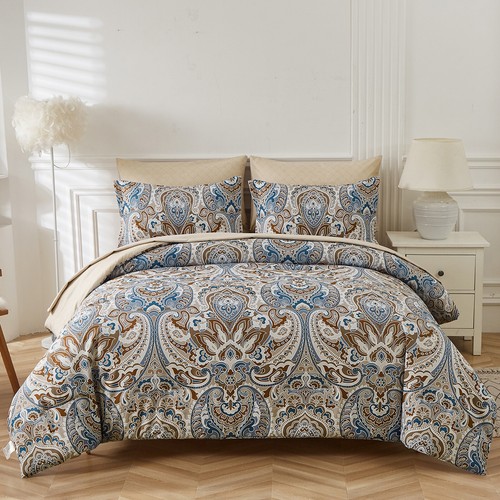 Bohemia Quilt Duvet Doona Cover Set Single Double Queen Super King Bed Christmas - Picture 123 of 206