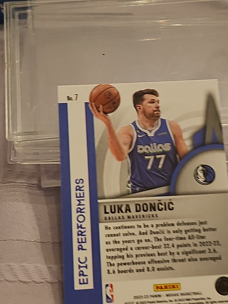 ゲームセンター・ゲームカード LUKA DONCIC 2022-23 Luka Doncic Panini Mosaic Thunder Road Silver Prizm