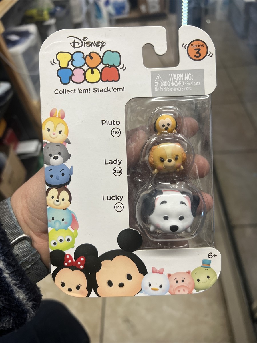 Disney Tsum Tsum 3 pack Series 3 Lucky Lady Pluto #67 | eBay
