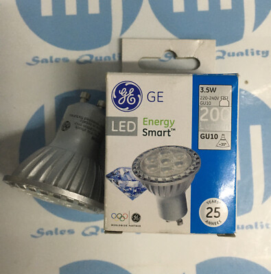 GE GU10 85844 240 V LED Glühbirne Lampe 3,5w Flutstrahl 2700k warmweiß L59mm 200lm 