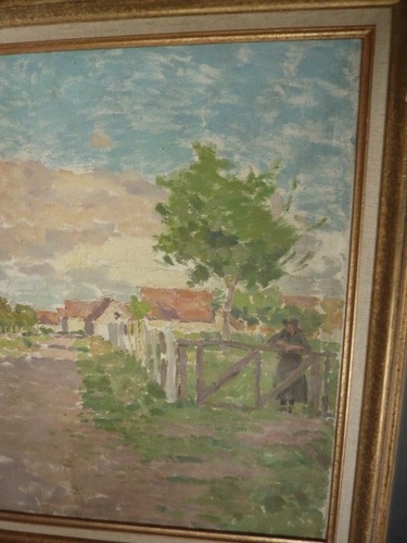 tableau HST Paysage bien encadré Anonyme - Picture 3 of 4
