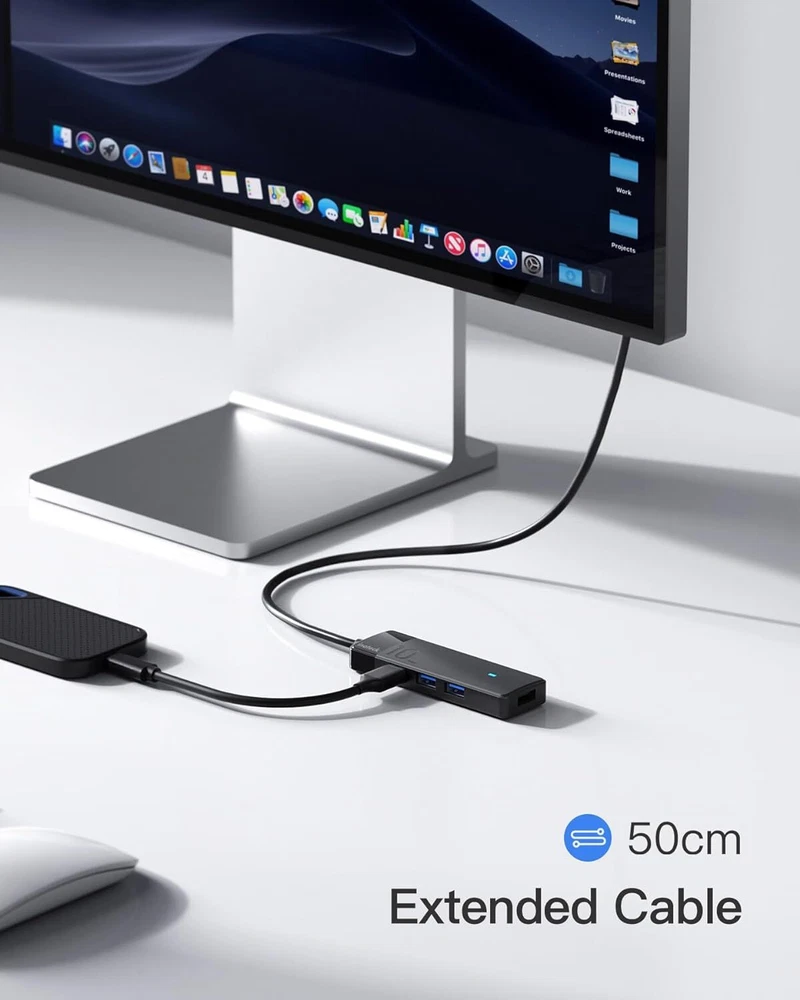 Inateck 4-Port USB 3.2 Gen 2 Hub for Windows and Mac