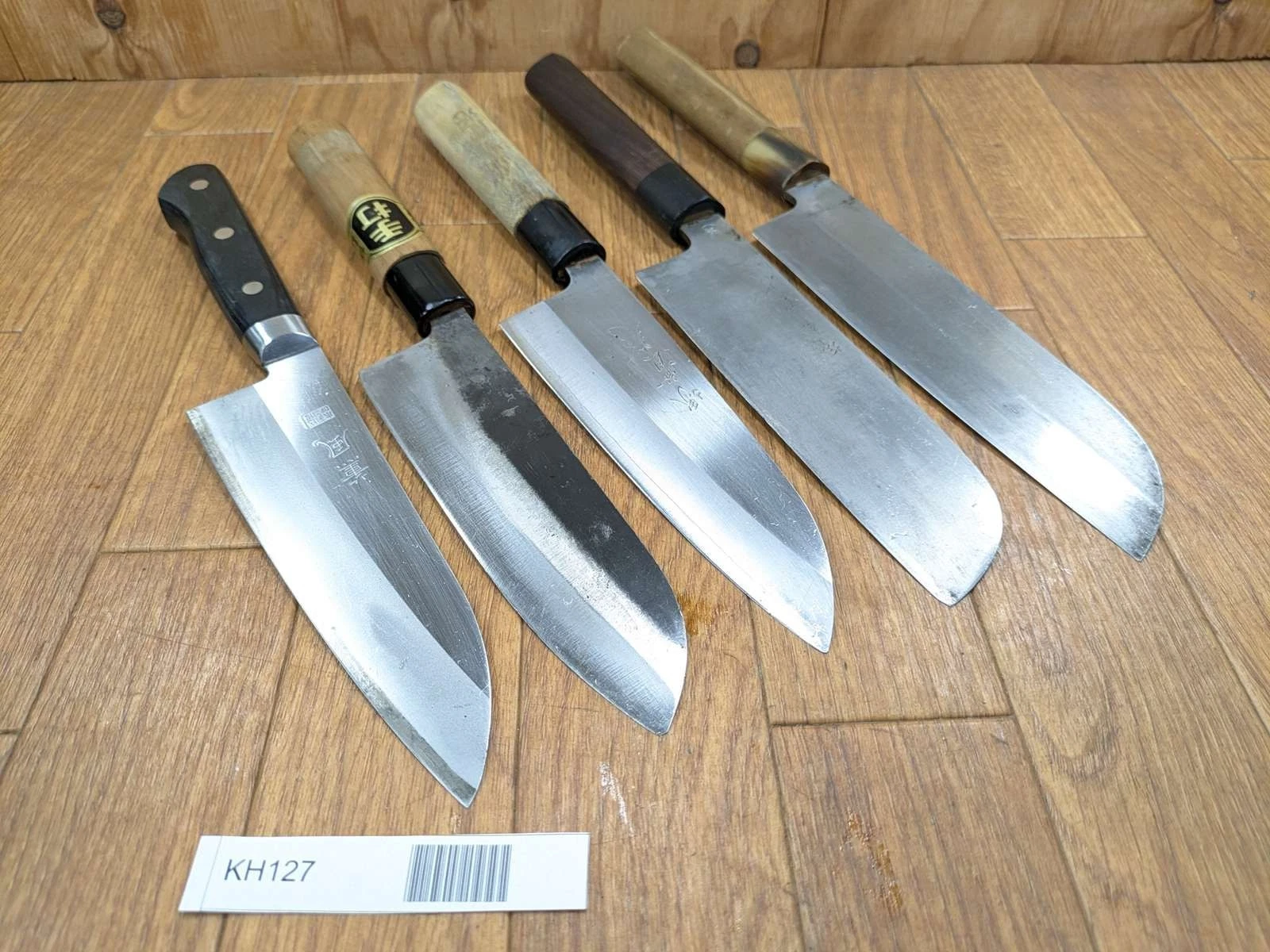 Japanese Chef's Kitchen Knife Set 5 Piece KAMAGATA SANTOKU from Japan KH127