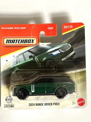 Matchbox 2024 Range Rover PHEV 1/64 Die Cast, Metallic Green, Brand New, Sealed