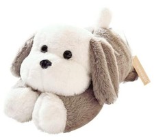 16" 3 Pounds Grey Dog Weighted Stuffed Animals with Unscented Microwavable