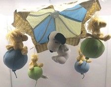 Lambs  Ivy Bedtime Musical Baby Peek A Boo Crib Mobile SNOOPY  WOODSTOCK
