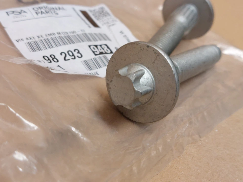 Juego de pernos nudillos rueda delantera peugeot 208 mk2 2008-2019 9829394880 genuino NUEVO Foto 4 de 4