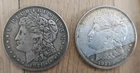 1921 Morgan Silver Dollar, Lot Of 2