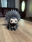 Funko Pop JON SNOW on Iron Throne #72 Game of Thrones. No Box