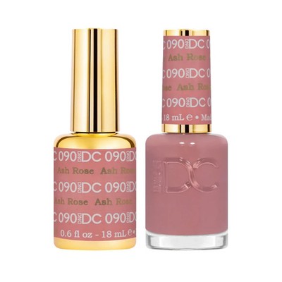 DND DC Gel Polish & Nail Polish Set - Ash Rose #090 0.6oz each