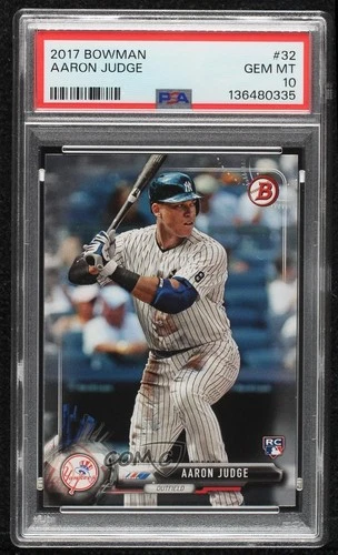 2017 Bowman Aaron Judge #32 PSA 10 GEM MT Rookie RC