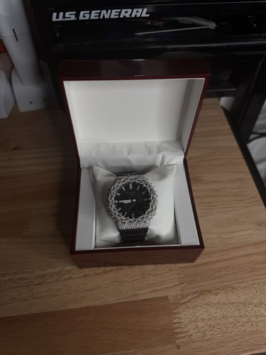 Moissanite Custom Iced Out Casio G-Shock Watch