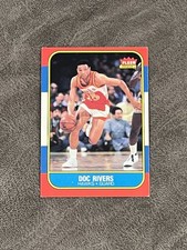 1986-87 Fleer Doc Rivers #91 EX-NM Vintage Atlanta Hawks Rookie RC!