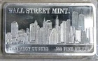 10 OZ SILVER WALL STREET MINT TWIN TOWERS IN SKY LINE 999 FINE Ty 1  BAR