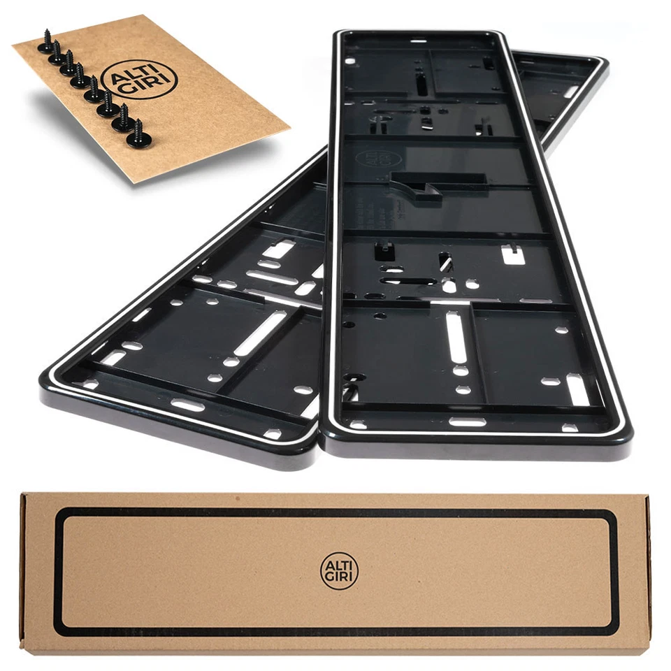 Marco En Blanco Original ALTI GIRI Premium Soporte De Placa + 8 Tornillos - Imagen 1 de 4