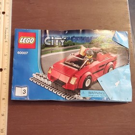 LEGO 60007 High Speed Chase Instruction Manual #3 Only 2013 City Red Car