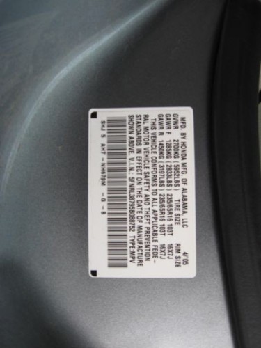 05 06 07 Honda Odyssey EX EX-L Temperature Climate Control Rear - Picture 11 of 12
