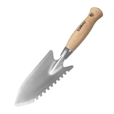  11.6" Weeding Trowel with Serrated Edge, Alloy Steel Digging Trowel Garden 