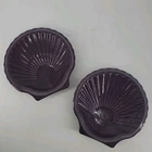 Set of 2 Homer Laughlin Fiesta Mulberry Purple Sea Shell Plates