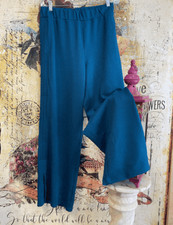 DG2 Diane Gilman Teal Green Downtime Ottoman Pull-On Ponte Lounge Pant L New