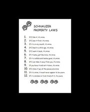 Schnauzer - CUSTOM MATTED - Dog Art Print - P/L