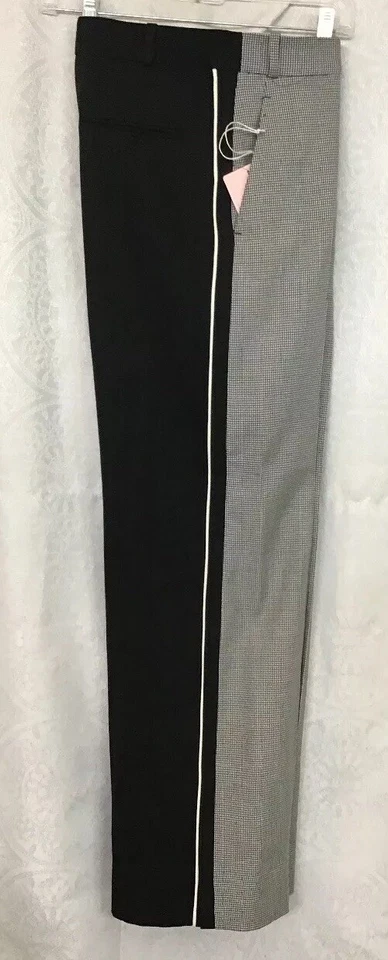 Pantalones Stella Mccartney Pierna Ancha Negro Espalda Espiga Frontal Nuevo con Etiquetas Talla 34
