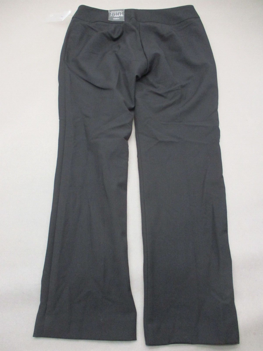 sears ladies dress pants NWT SEARS Size 6P Womens Black Stretch Pull On Curvy Pleated Dress Pants  191