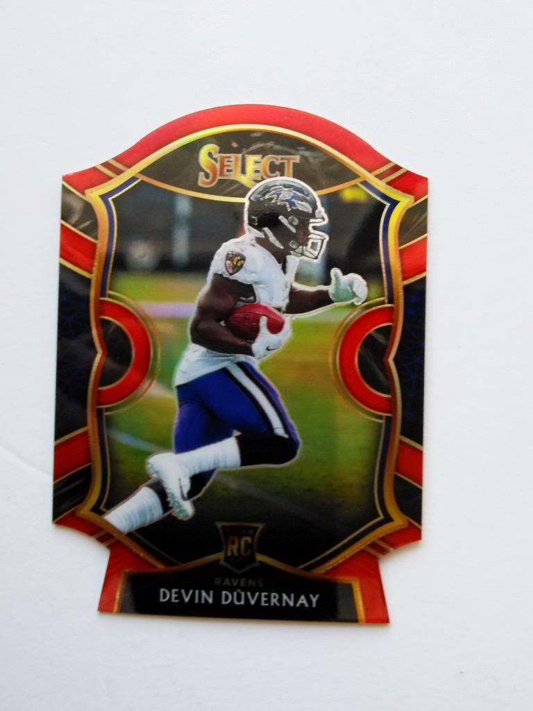 Devin Duvernay 2020 Select Red Prizm Concourse Level Rookie #77 Ravens