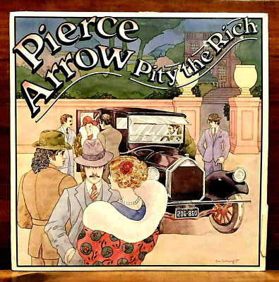 PIERCE ARROW Pity The Rich 12'' RARE LP 1st Press 1978 CBS Rock n' Roll PROMO EX