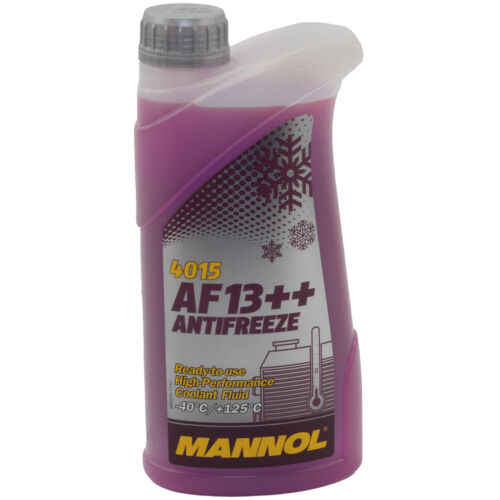 Kühlerfrostschutz MANNOL AF13++ Antifreeze 1 Liter Fertiggemisch -40°C rot - Bild 1 von 6