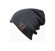 NEW BE Headwear Bluetooth Wireless Charcoal Beanie