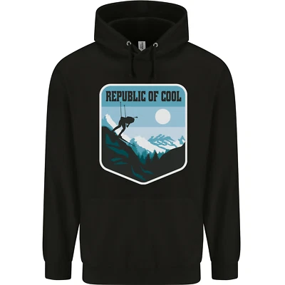 Republik Of Cool Skifahren Skier Ski Herren Kapuzenpullover - Bild 1 von 4